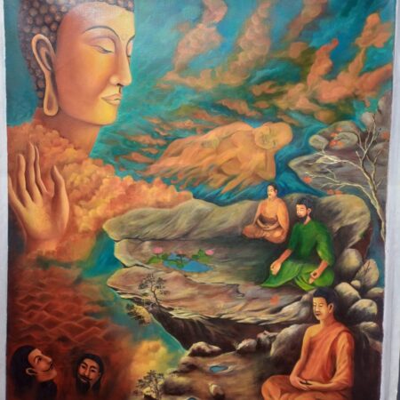 Blesssing-Budhha-art-on-canvas-painting