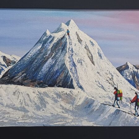 Island peak painting on cotton canvas