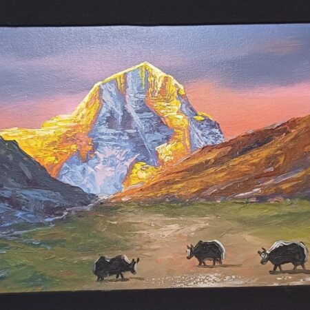 Mt. Kailash art on canvas.