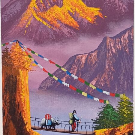 Mt. Ama Dablam Painting on cotton canvas