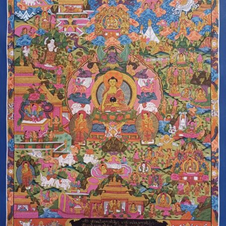 Life of Buddha Thangka Painting