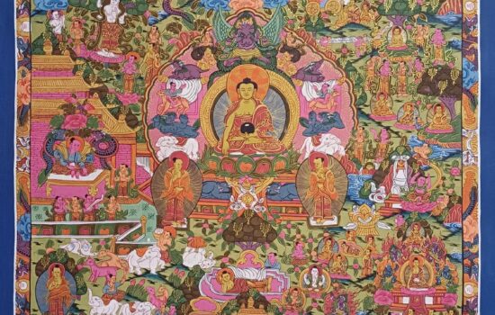 Life of Buddha Thangka Painting