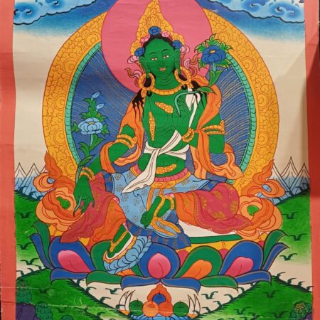 Green Tara nThangka Painting