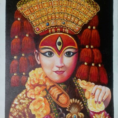 kumari artwork on canvas