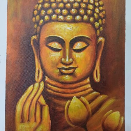 Meditation Buddha art work on canvas