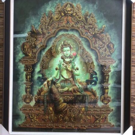 Green Tara Paubha Painting